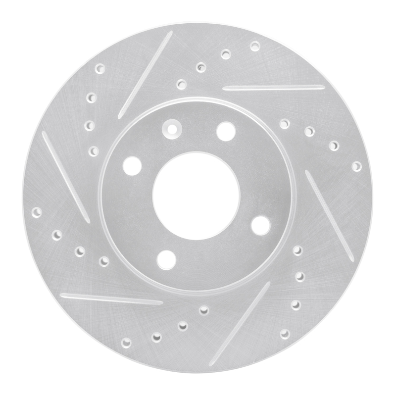 Chevrolet Spark Brake Rotor (1) - Front Left - R1 Concepts - Drilled & Slotted - Silver - `16-`22 Chevrolet Spark Brake Rotor (1) - Front Left - R1 Concepts - Drilled & Slotted - Silver - `16-`22